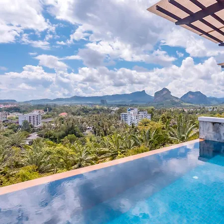 Sea & Mountain View Private Pool Villa At Aonang Beach Krabi Exterior photo